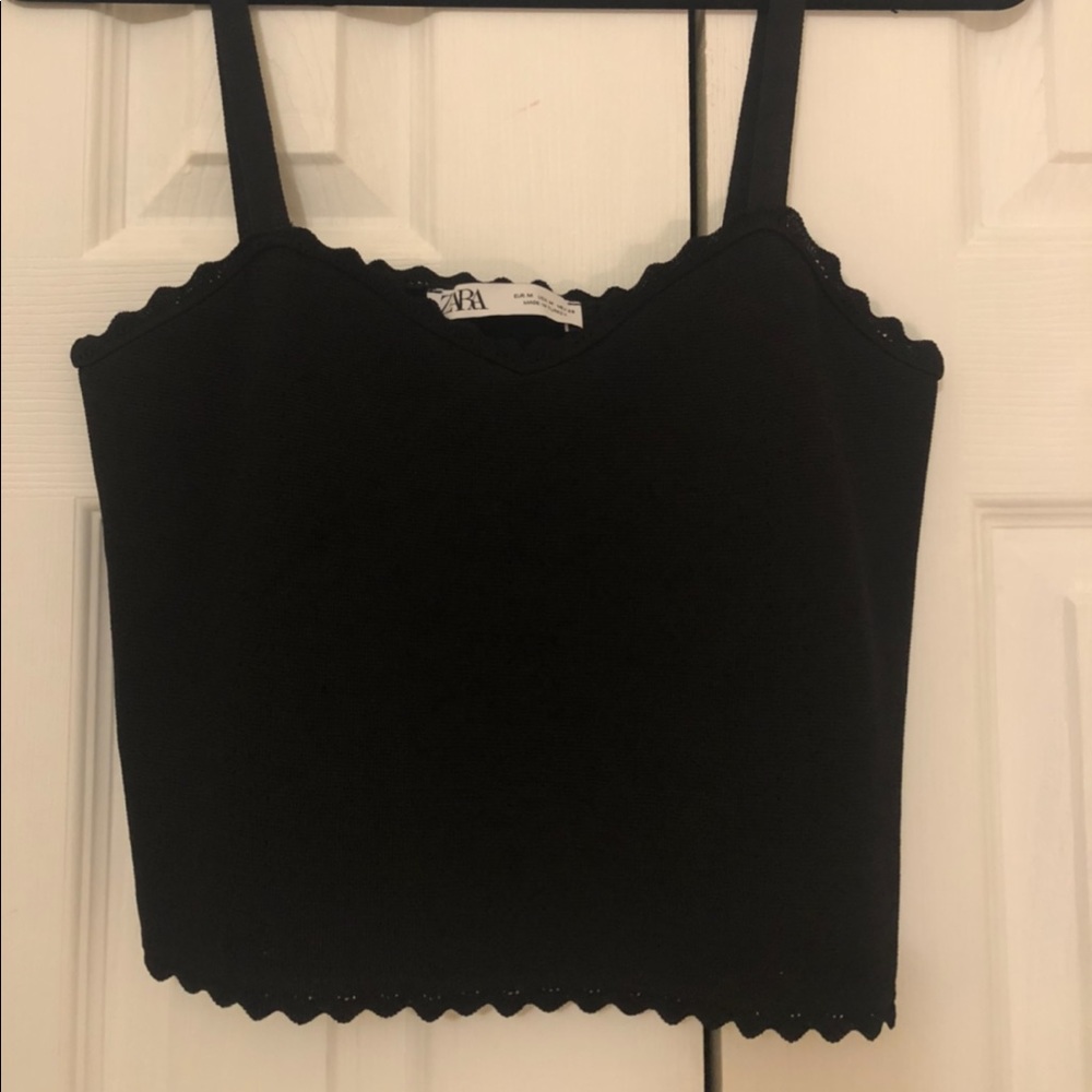 Zara Scalloped Tank